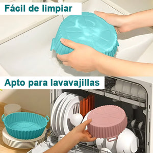 Bandeja de silicona para hornear para freidora de aire