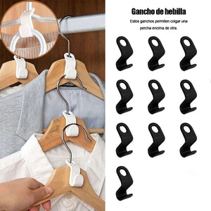 Ganchos para ropa que ahorran espacio