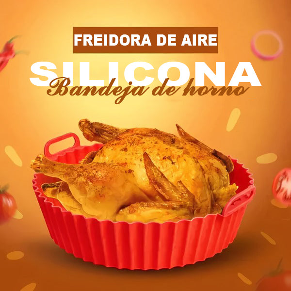 Bandeja de silicona para hornear para freidora de aire