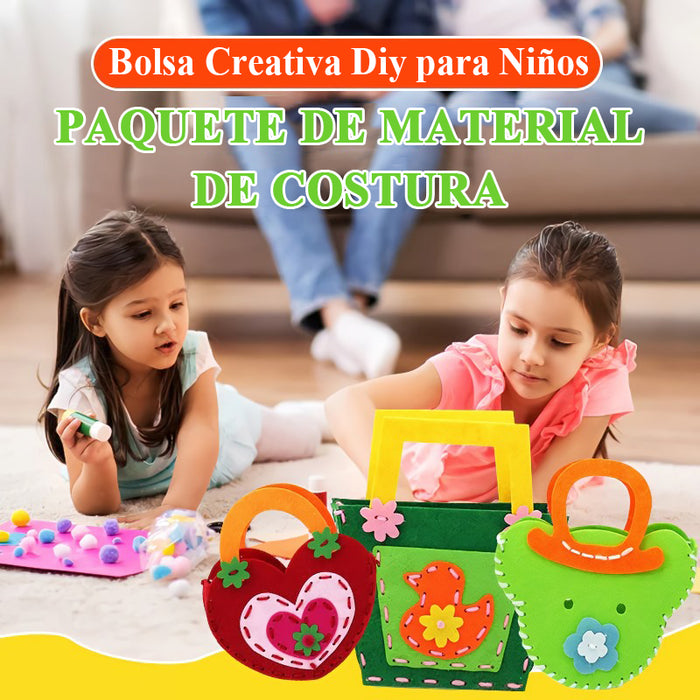 Kit de costura para hacer bolsos de manualidades para niños