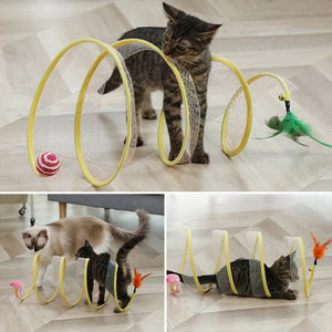 Túnel para gatos plegado