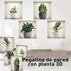 Vinilos decorativos de plantas 3D autoadhesivos