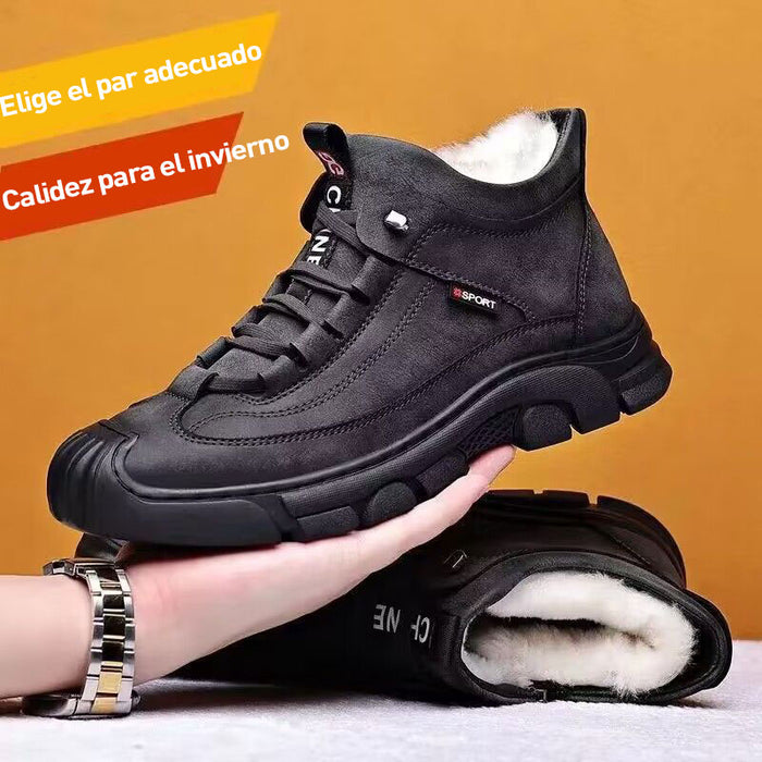 Botas de hombre con cálido forro polar