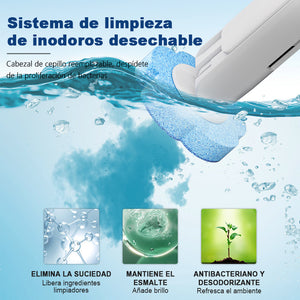 Cepillo de baño desechable con cabezal de esponja desechable