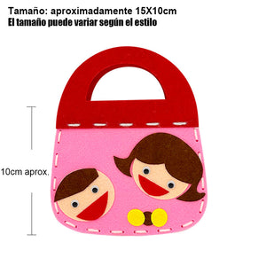 Kit de costura para hacer bolsos de manualidades para niños