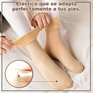 Calcetines de nieve espesantes y de terciopelo para mujer