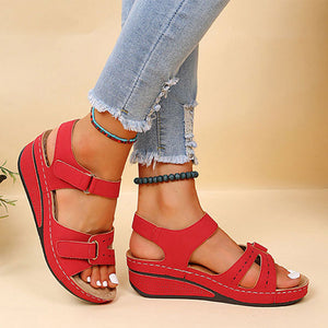 SANDALIAS MUJER PIEL PU BAJAS