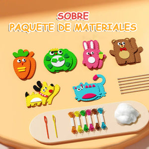 Diversión de costura artesanal de bricolaje para niños