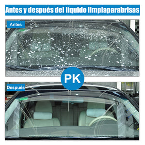 Limpiacristales efervescente para coches