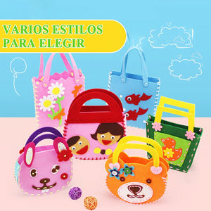 Kit de costura para hacer bolsos de manualidades para niños