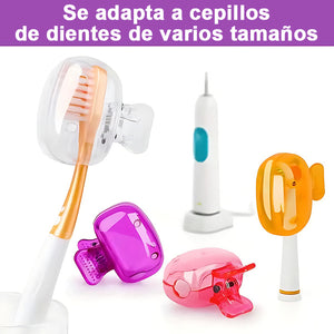 (Paquete de 6) Cabezal de cepillo de dientes para viajes