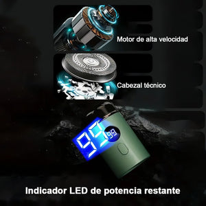 Mini afeitadora recargable