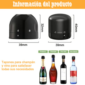 🍾Tapón al vacío para tapas de botellas de vino tinto