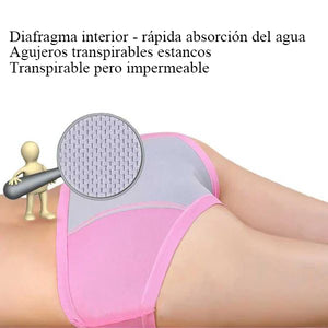 Bragas protectoras de cintura alta a prueba de fugas de talla grande