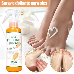 Spray exfoliante para pies Mejora la piel áspera Apto para todo el cuerpo