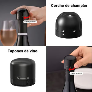 🍾Tapón al vacío para tapas de botellas de vino tinto