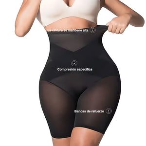 Pantalones moldeadores abdominales de compresión cruzada