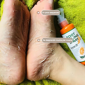 Spray exfoliante para pies Mejora la piel áspera Apto para todo el cuerpo