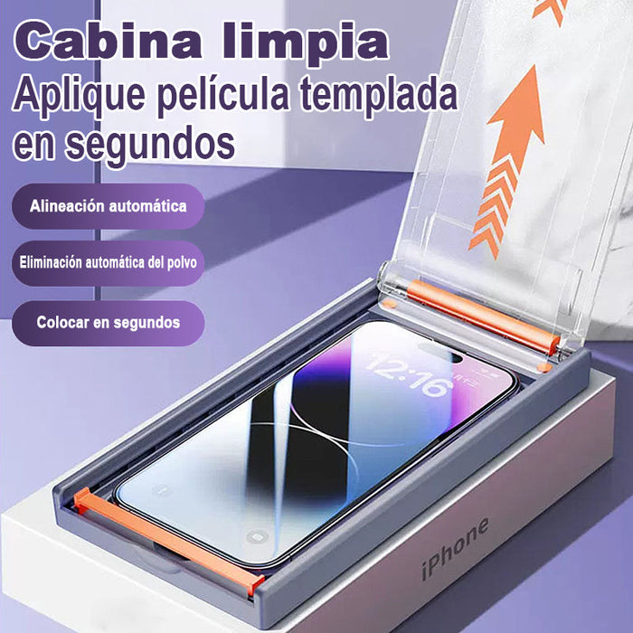 Para iPhone Lámina antipolvo y antirreflectante + herramienta para lámina antipolvo