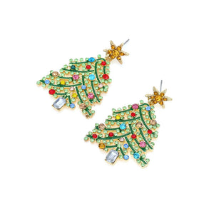 Aretes de árbol de Navidad