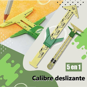 Calibre Deslizante 5 en 1