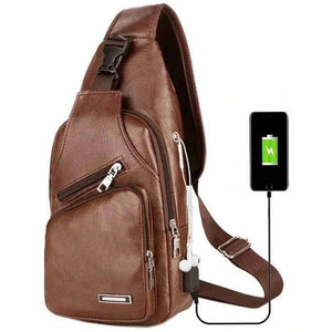 Bolso de hombro de hombre con Puerto USB