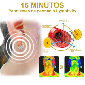 Pendientes de germanio MagneTherapy Lymphvity