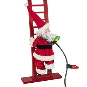 Escalera de felpa eléctrica Papá Noel que sube