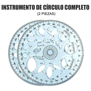 Regla geométrica multifuncional