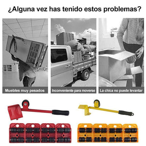 Juego de Herramientas para Levantar y Mover Muebles Pesados