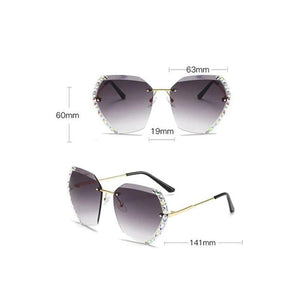 Gafas de Sol de Cristal sin Montura de Moda Vintage 2020