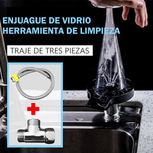 Herramienta de limpieza de enjuague de vidrio