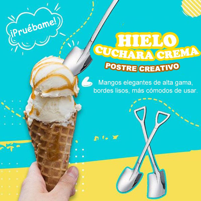 Cuchara de helado de postre creativo