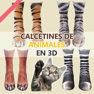 Calcetines Flurry 3D Patas de Animal-UN TAMAÑO PARA TODOS