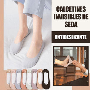 Calcetines invisibles antideslizantes de seda