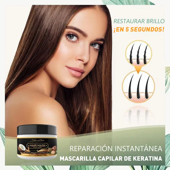 Mascarilla reparadora instantánea de queratina