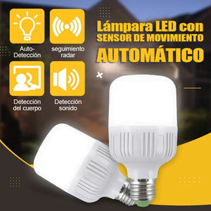 Lámpara LED con sensor de movimiento automático