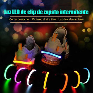 Luz de clip de zapato que emite luz LED (1 par)