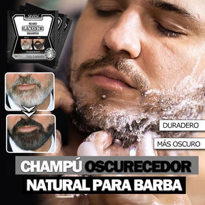 Champú oscurecedor natural para barba