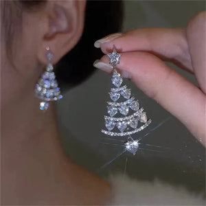 Aretes de árbol de Navidad