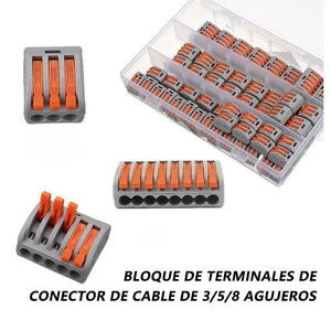 Bloque de Terminales de Conector de Cable Universal para Cableado Rápido (10 Piezas)