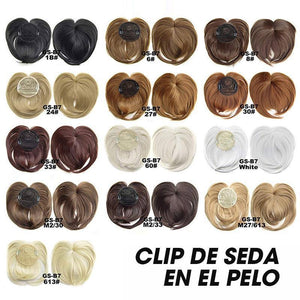 Topper para el Cabello con Clip Sedoso