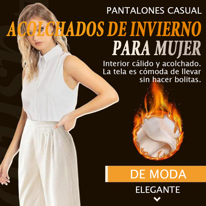 Pantalones de invierno gruesos para mujer