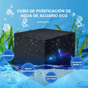 Cubo de purificación de agua para acuarios ecológicos