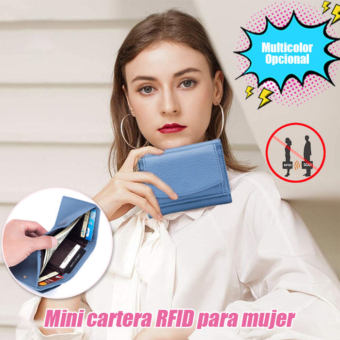 Minicartera RFID de señora