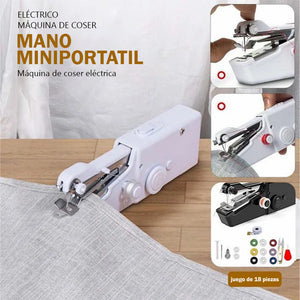 Mini máquina de coser eléctrica de mano