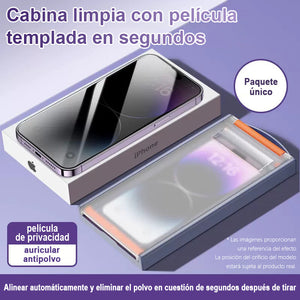 Para iPhone Lámina antipolvo y antirreflectante + herramienta para lámina antipolvo