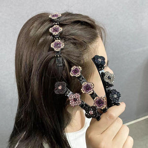 Pinza para el pelo con tres flores