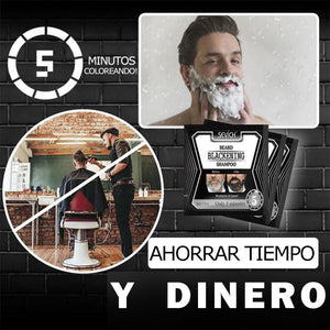 Champú oscurecedor natural para barba