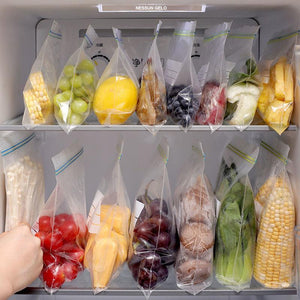 Bolsas herméticas reutilizables con cremallera para refrigerador